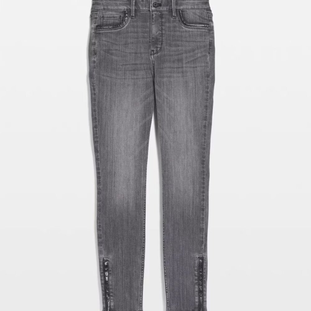 WHBM High-Rise Croc Skinny Ankle Jeans - Picture 10 of 10